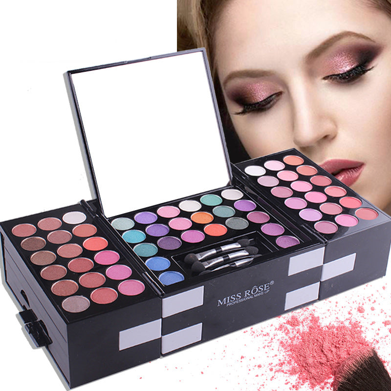 MISS ROSE 144 Color 3 Color Eyeshadow Blush Eyebrow Makeup Kit