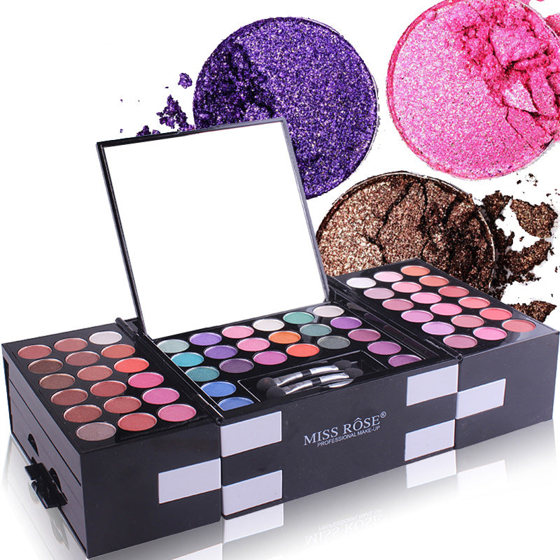 MISS ROSE 144 Color 3 Color Eyeshadow Blush Eyebrow Makeup Kit